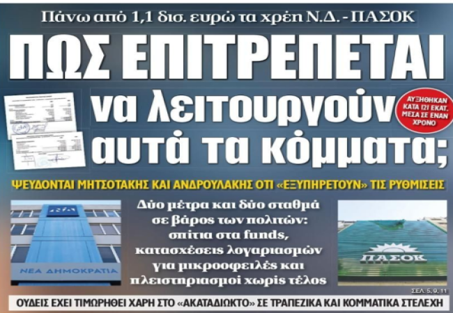 Γεώργιος Αποστολάκης: Κόμματα-μπαταχτσήδες δεν μπορούν να κυβερνούν μια χώρα